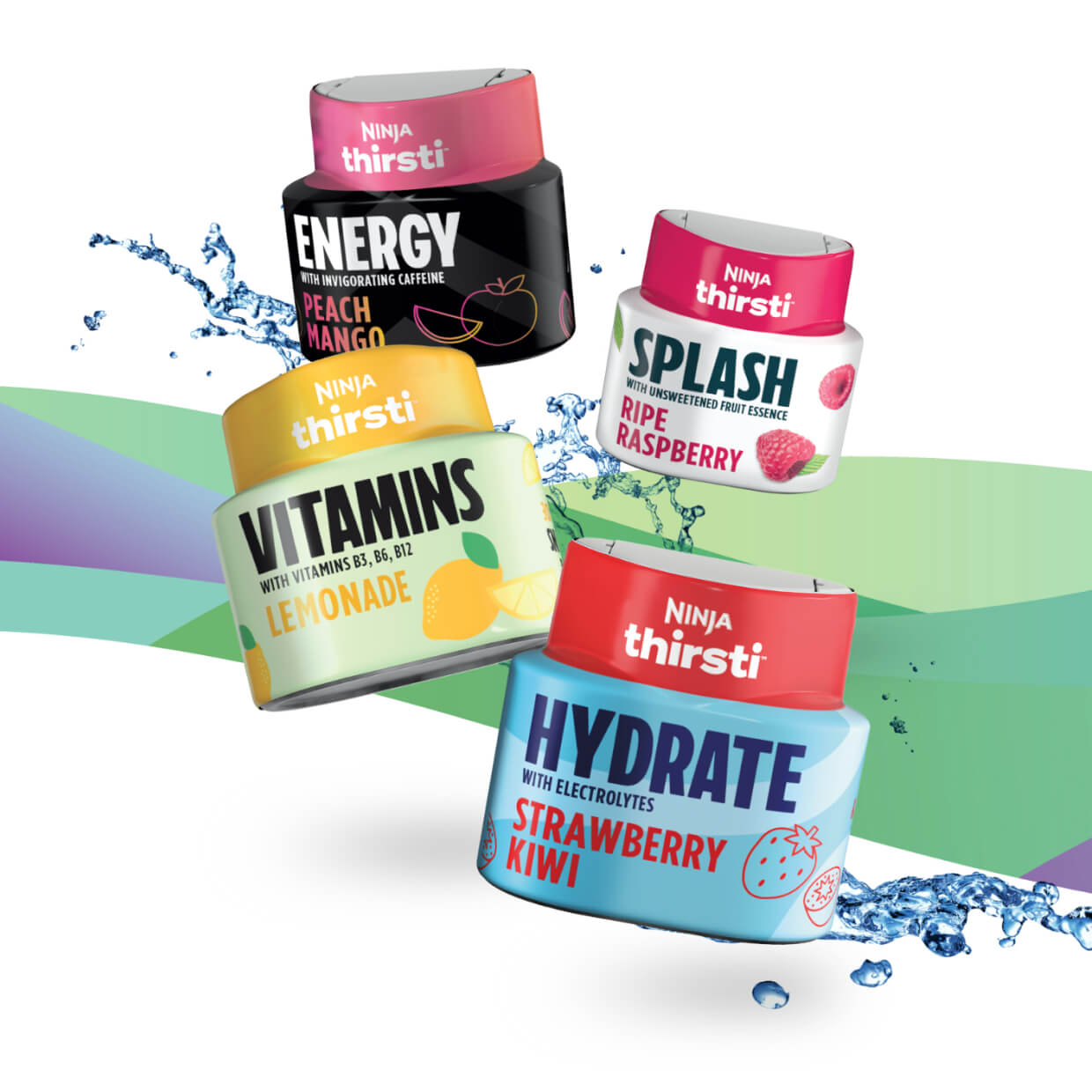 HYDRATE Triple Berry Flavored Water Drops (Sweetened) Flavors Ninja